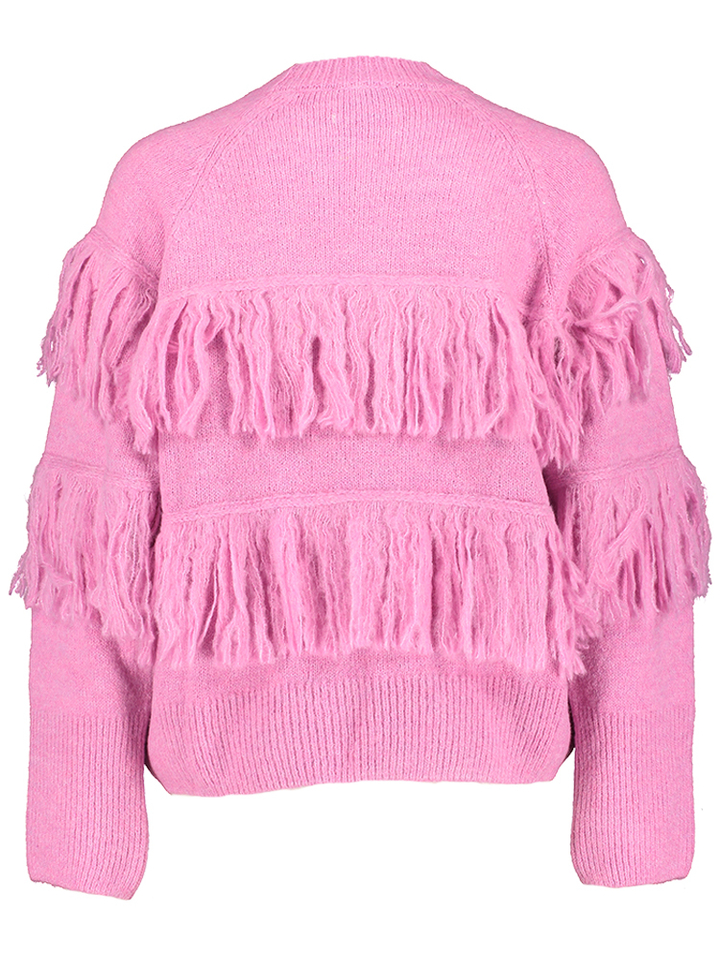 Roze trui met ruffles Johns Essentiel