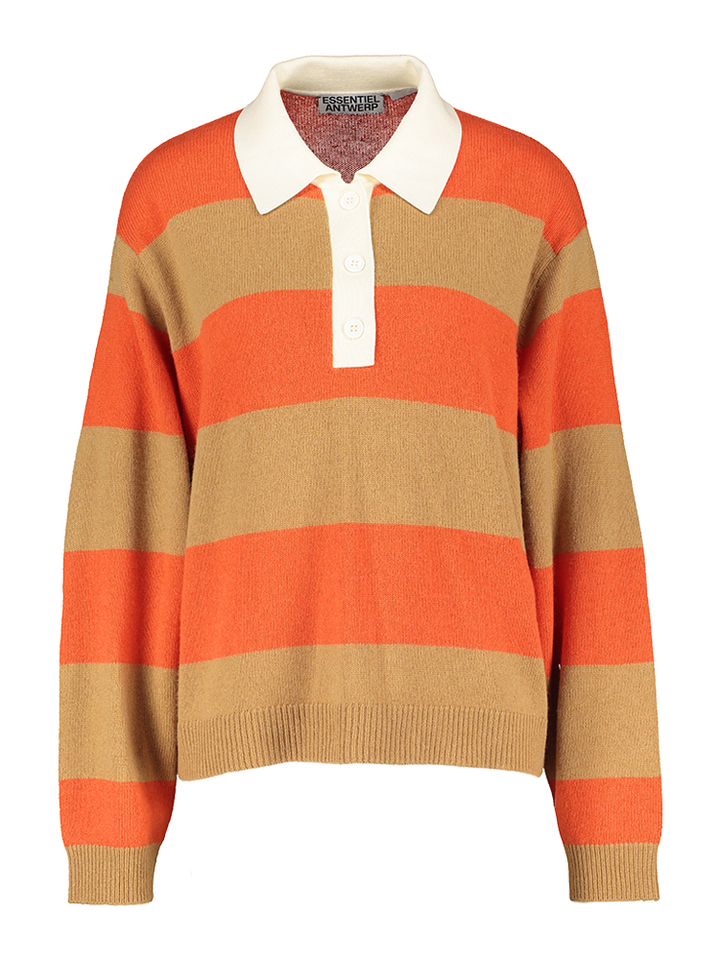 Gestreepte wollen polo Jarn Essentiel