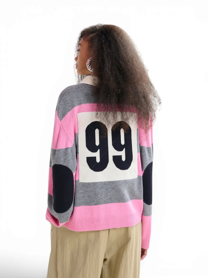 Oversized gestreepte trui Jarn Essentiel