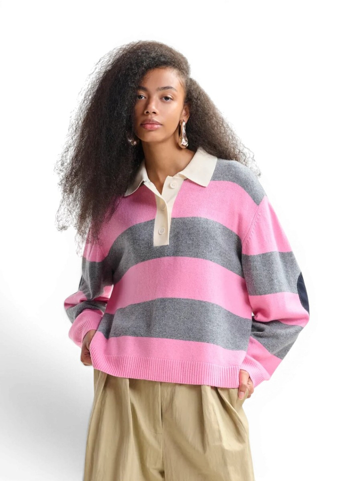 Oversized gestreepte trui Jarn Essentiel