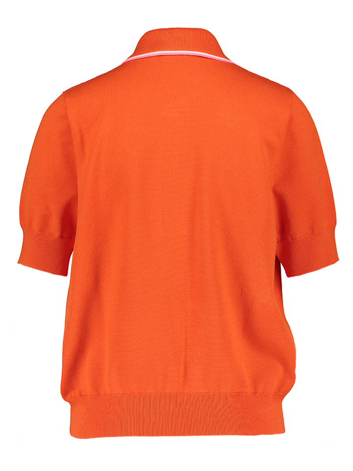 Oranja polo met strikdetail Jojoba Essentiel