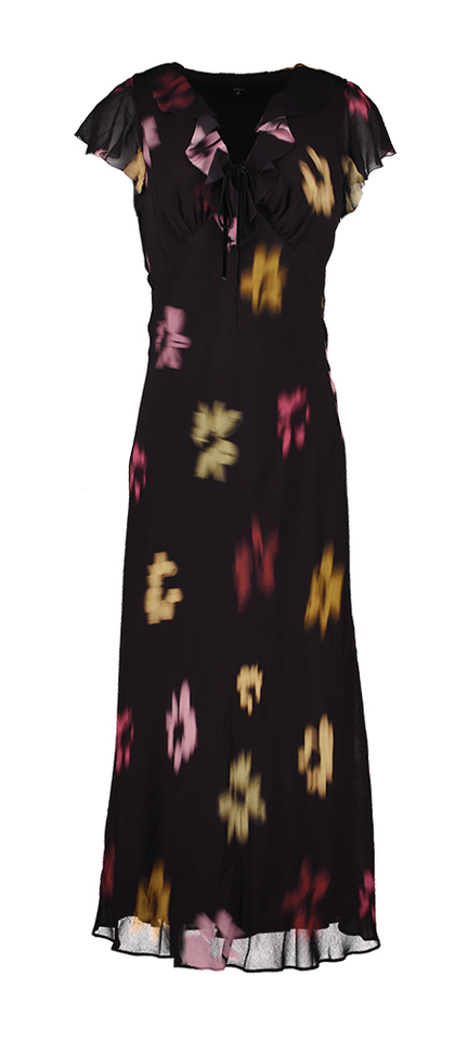 Zwarte jurk met print Neela Rails