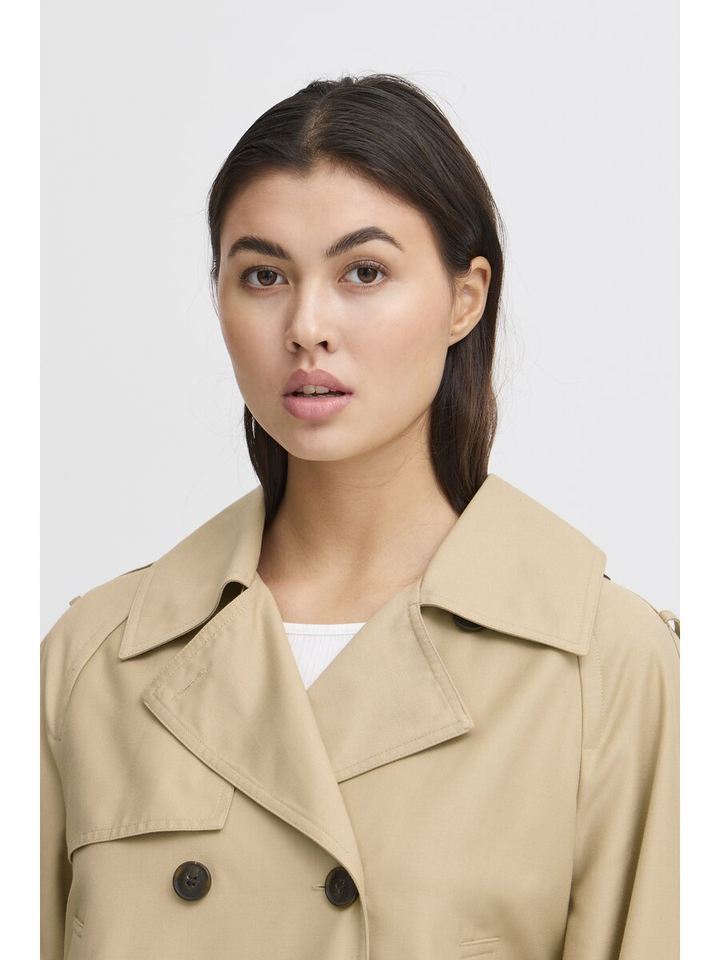 Beige korte jas Eparza Ichi