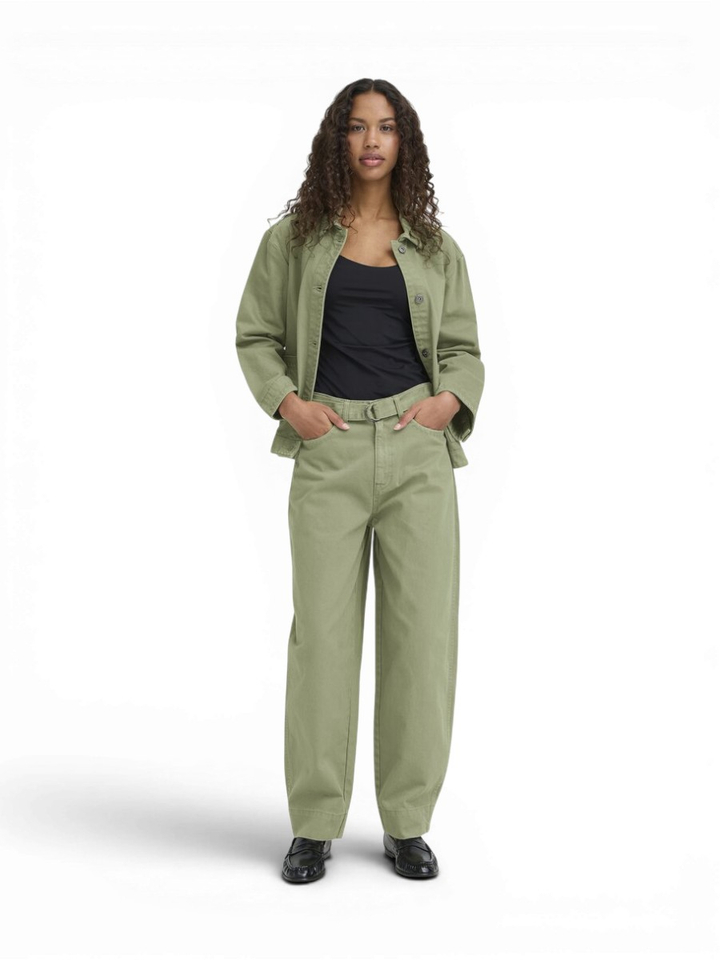  Groene mom broek met borduur detail OLia pa Ichi