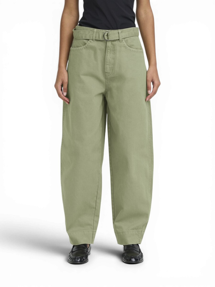  Groene mom broek met borduur detail OLia pa Ichi