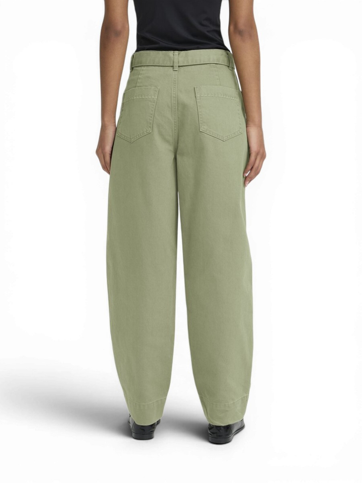  Groene mom broek met borduur detail OLia pa Ichi