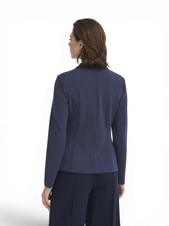 Blauwe blazer structuur Kate Ichi