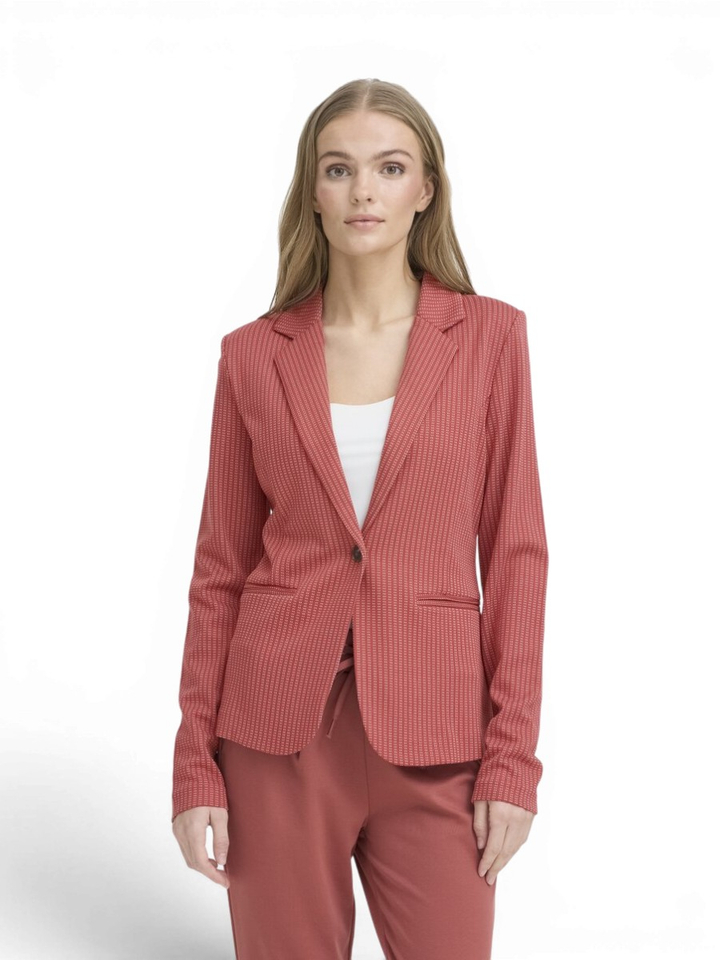 Rode blazer met streepjes print Ruti Ichi