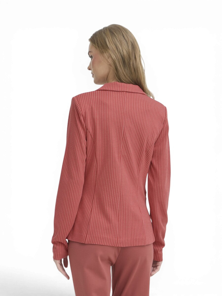Rode blazer met streepjes print Ruti Ichi