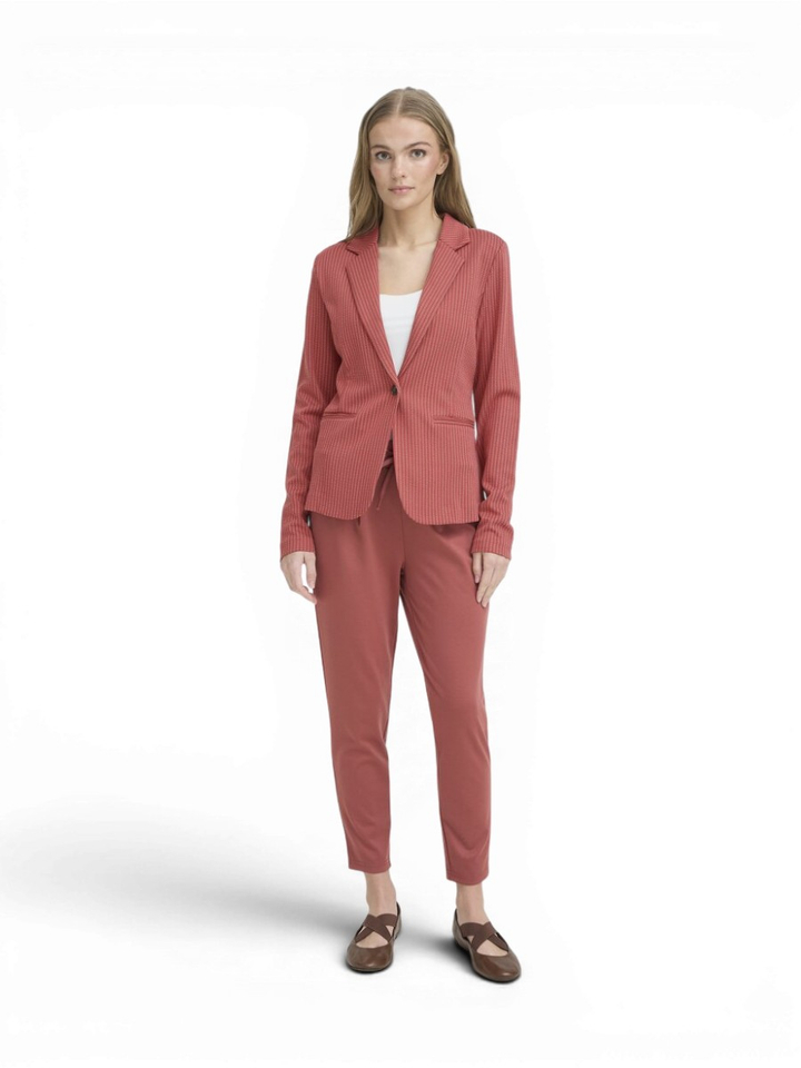 Rode blazer met streepjes print Ruti Ichi
