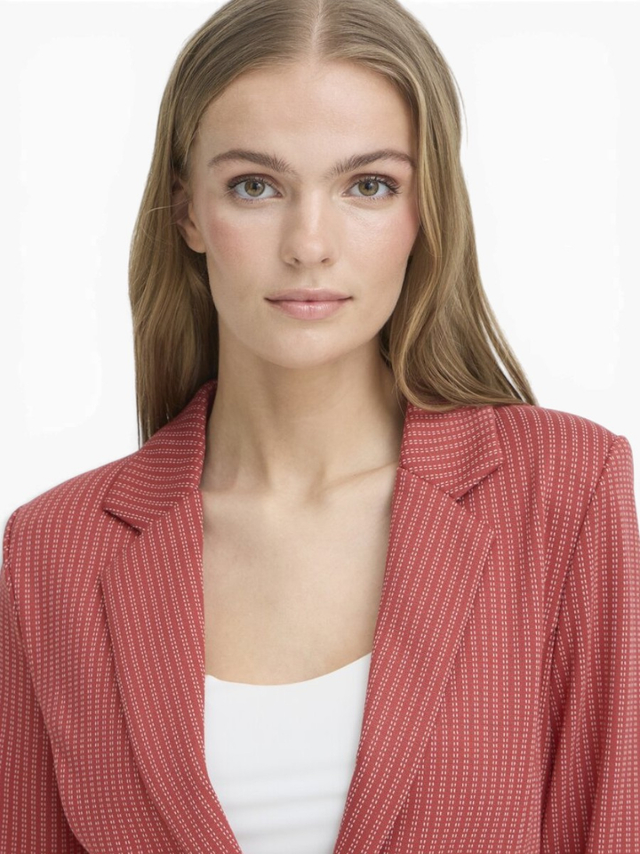 Rode blazer met streepjes print Ruti Ichi