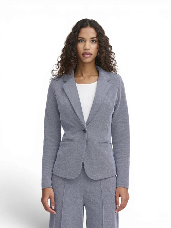 Blauwe blazer pique Kate Ichi 