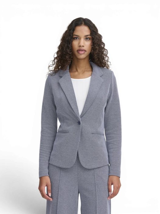 Blauwe blazer pique Kate Ichi