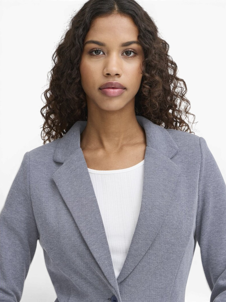 Blauwe blazer pique Kate Ichi 
