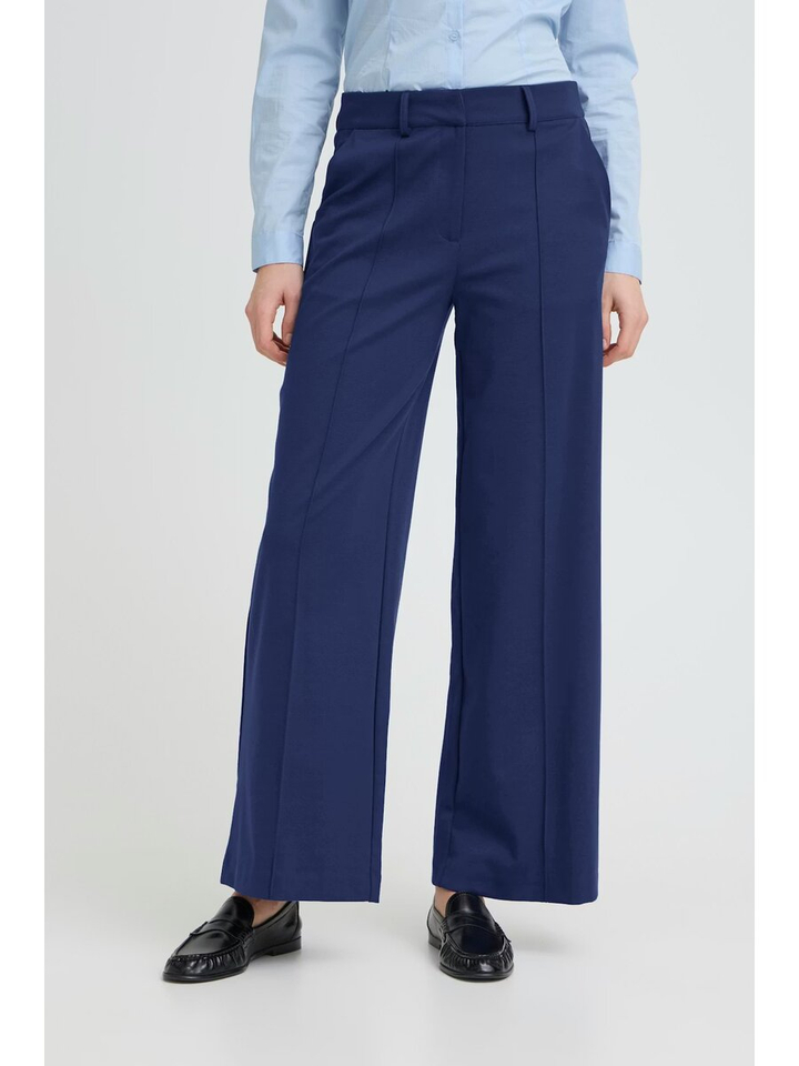 Blauwe wijde losse broek Kate Sus Ichi