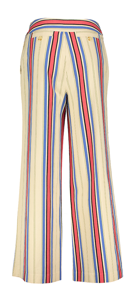 Multi color gestreepte wijde broek Fania Ichi