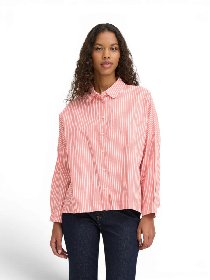 Rood gestreepte oversized bloes Giley Ichi