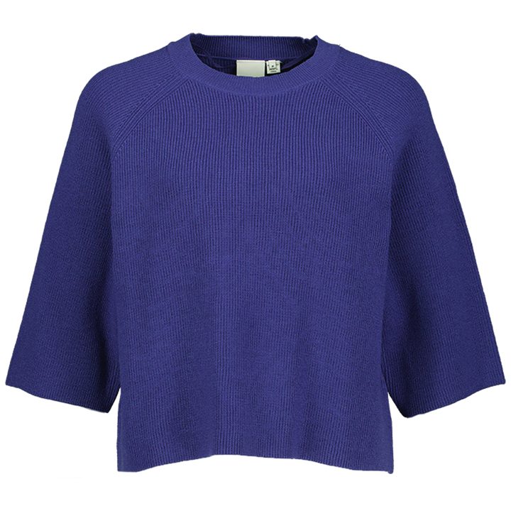 Blauwe trui drie kwart mouw Boston Ichi