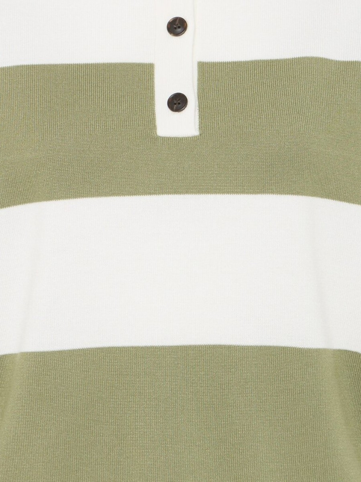 Groene gestreepte polo korte mouw Luls polo Ichi