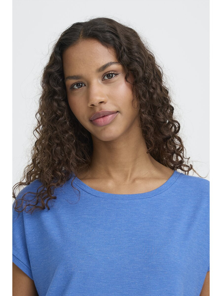 Blauwe t-shirt met glitter Rebel Ichi