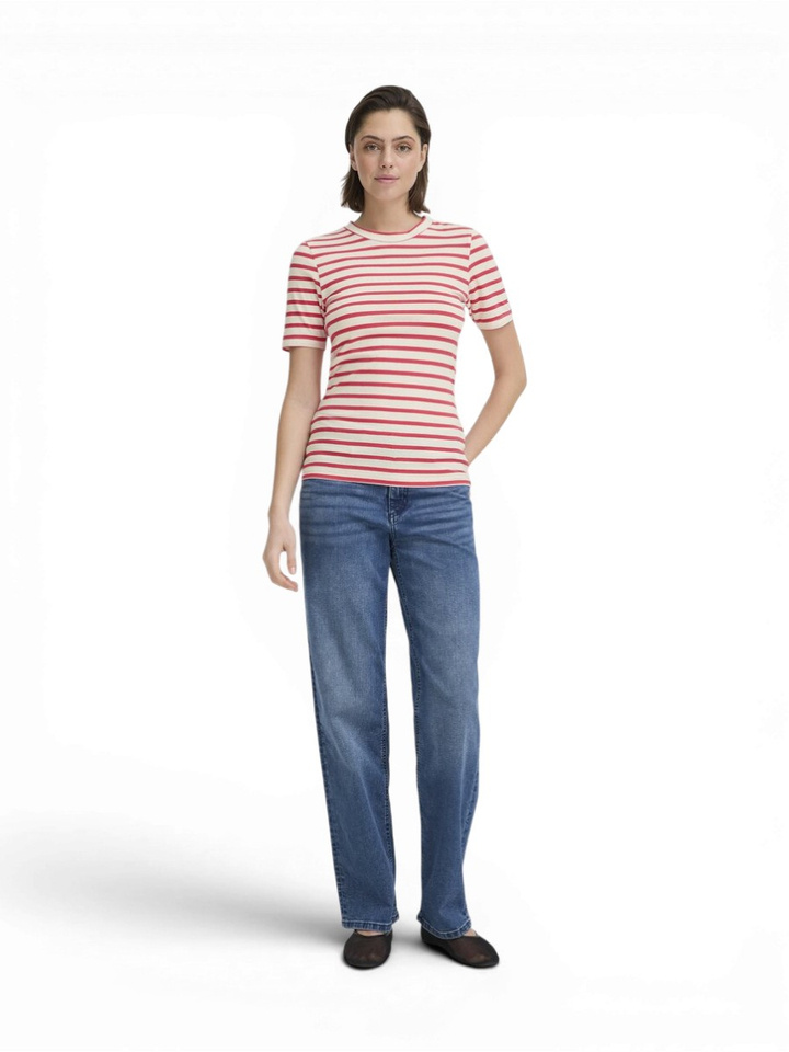 Roze gestreepte t-shirt Mira Ichi