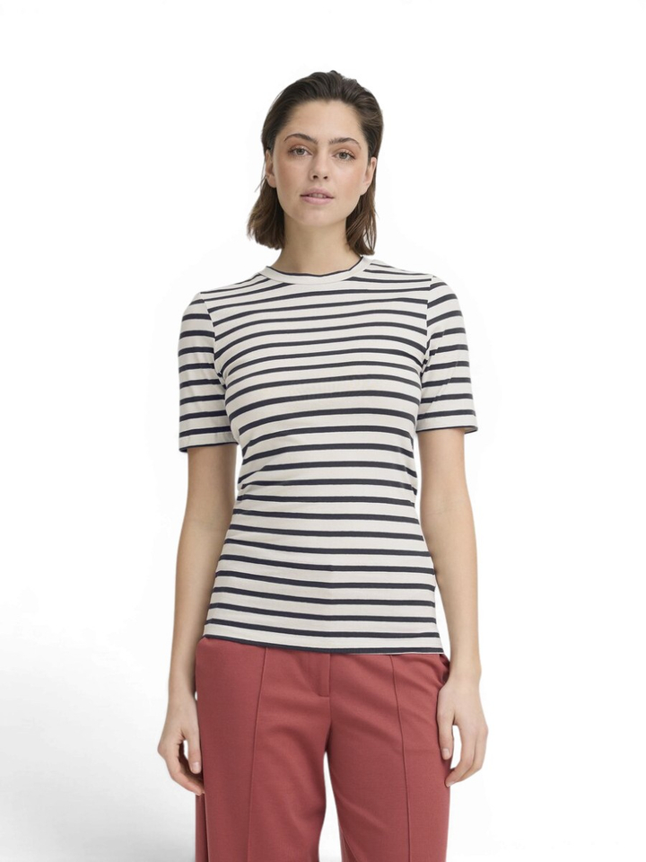 Blauwe gestreepte t-shirt Mira Ichi