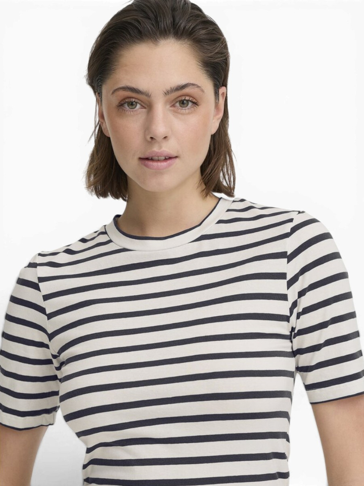 Blauwe gestreepte t-shirt Mira Ichi