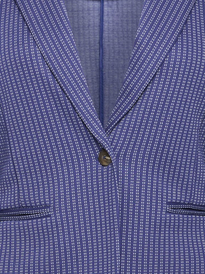 Blauwe blazer met streepjes print Ruti Ichi