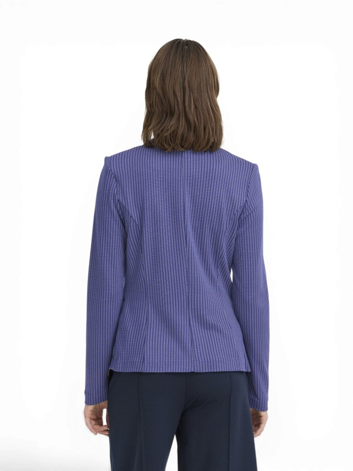 Blauwe blazer met streepjes print Ruti Ichi