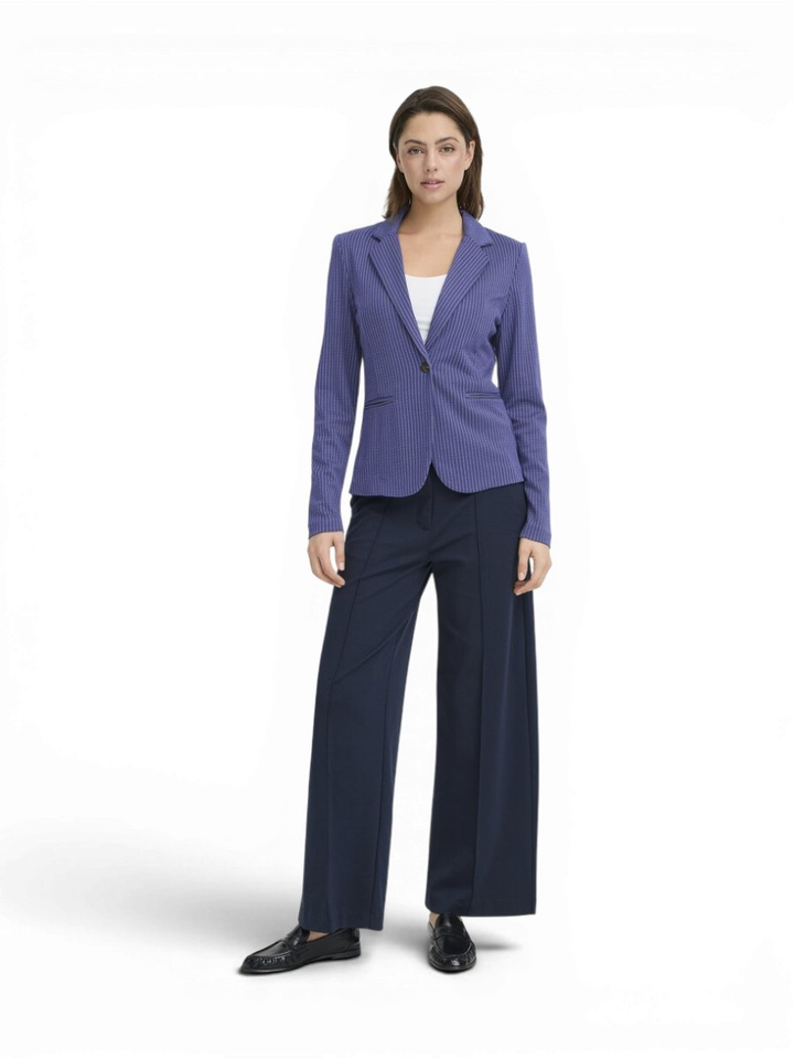 Blauwe blazer met streepjes print Ruti Ichi