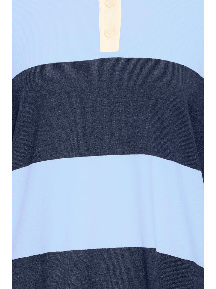 Blauwe trui met blauwe strepen Boston Ichi