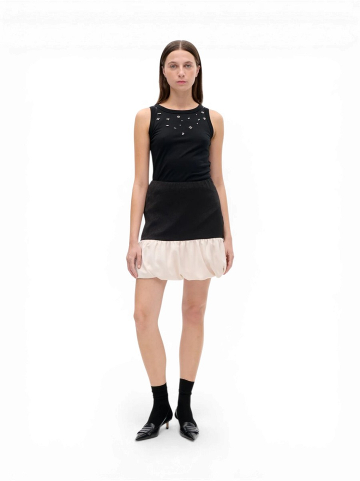 Zwarte top met studs Joline Baum Und Pherdgarten
