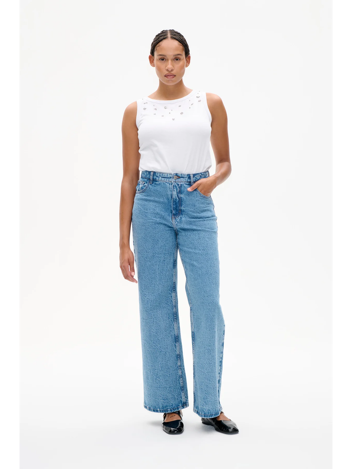 Blauwe flared jeans Nini Baum und Pferdgarten