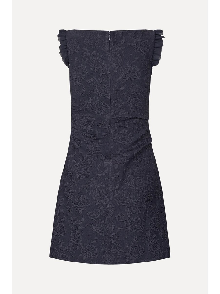 Zwarte jurk met bloemen print Stine Goya 