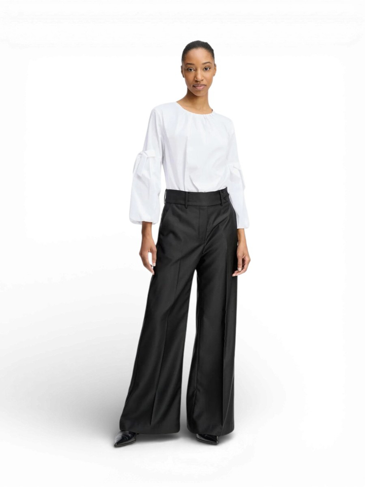 Witte casual blouse met ronde hals Raelyn Munthe