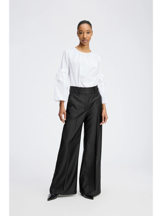 Witte casual blouse met ronde hals Raelyn Munthe