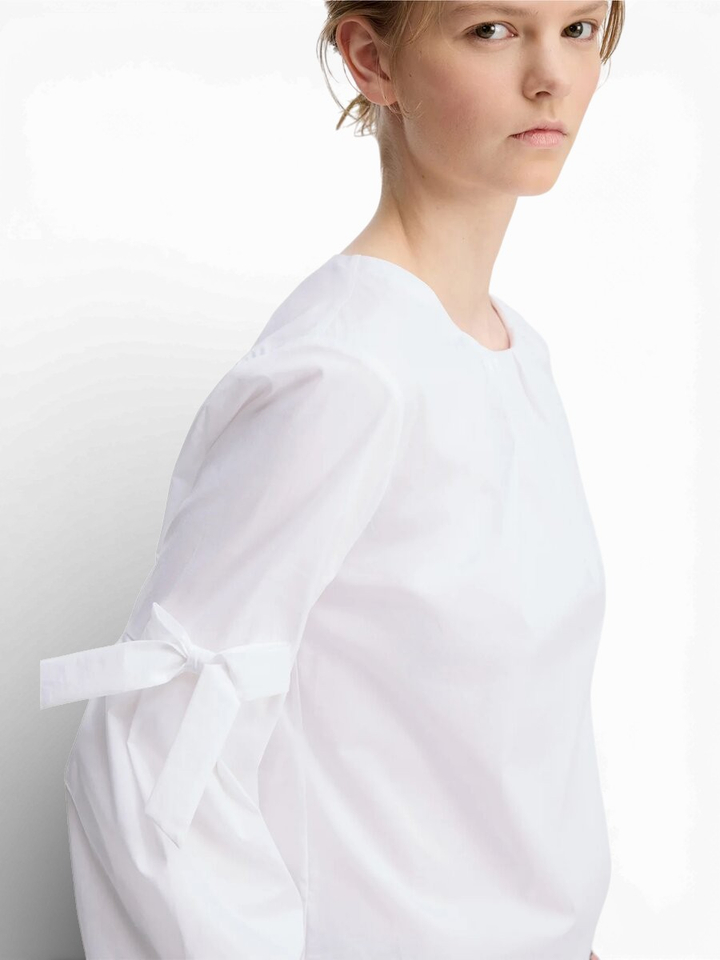Witte casual blouse met ronde hals Raelyn Munthe