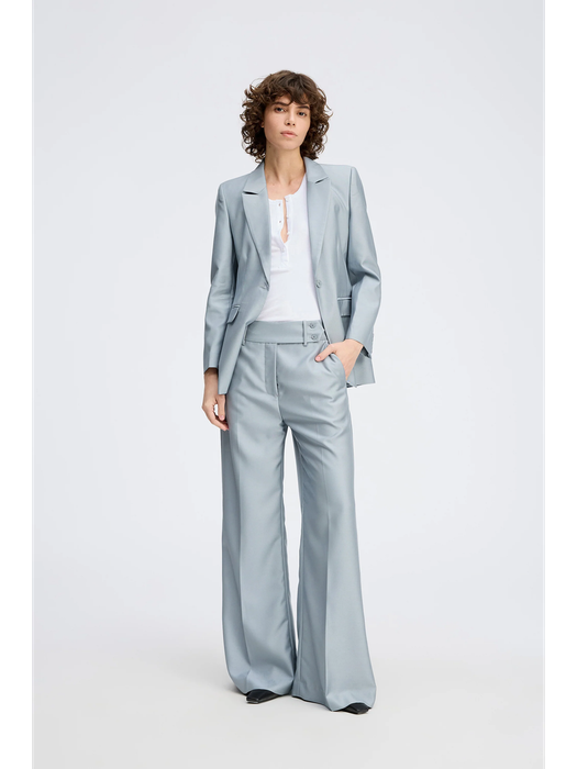 Lichtgrijze geklede broek Radine Munthe