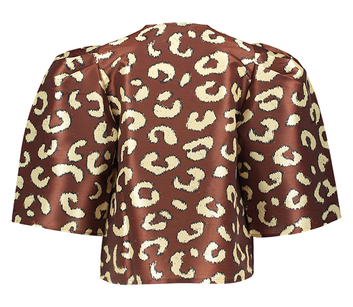 Leopard bloes met pofmouwen Stella Nova 