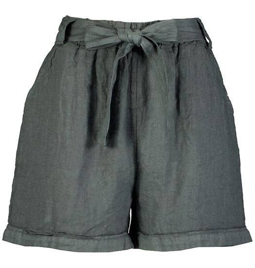 Grijze short linnen June By-Bar