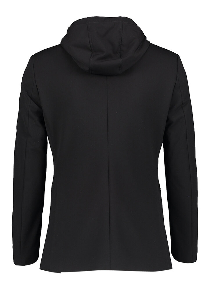 Zwarte blazer met afneembare binnenrits Sergio Benvenuto
