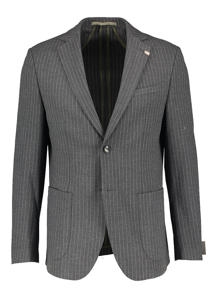 Grijze blazer met krijtstreep Benvenuto 