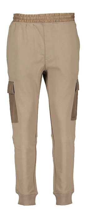 Beige cargo broek in trainings stof Hugo Bos