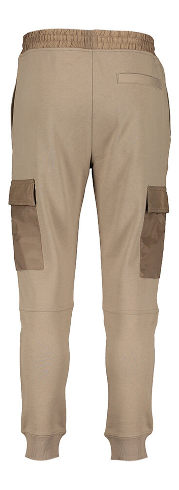 Beige cargo broek in trainings stof Hugo Bos