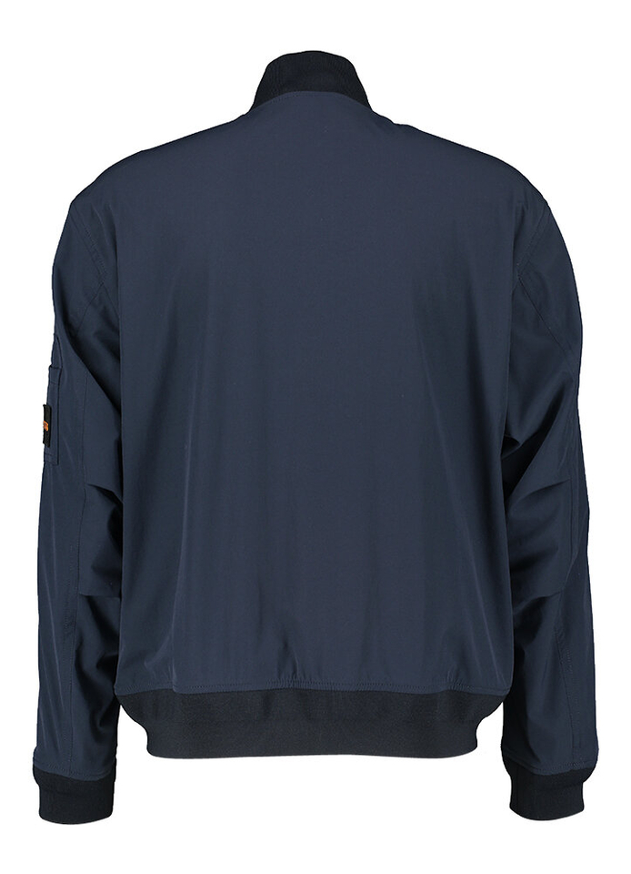 Blauwe bomberjacket met rits Hugo Boss
