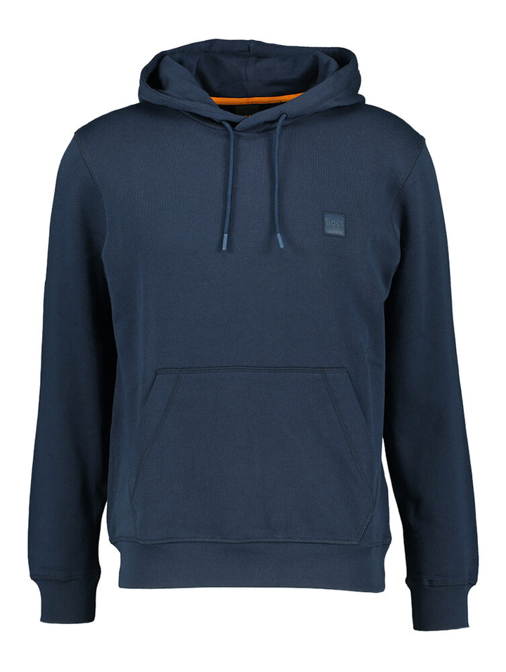 Donkerblauwe sweater met kap Hugo Boss