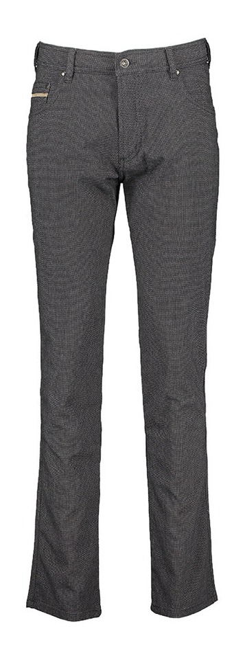 Donkergrijze broek met licht motief Bugatti