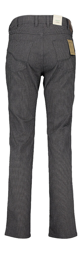 Donkergrijze broek met licht motief Bugatti