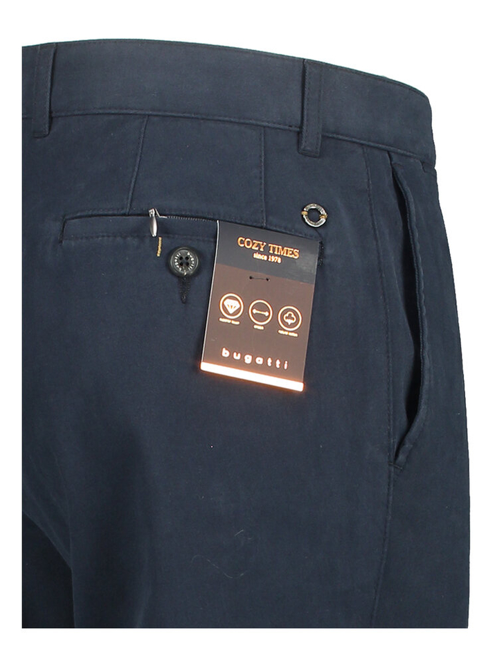 Donkerblauwe lange broek Bugatti