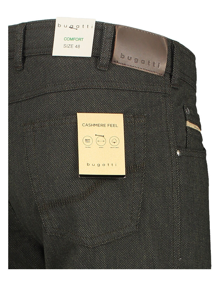 Kaki kleurige comfortabele broek  Bugatti